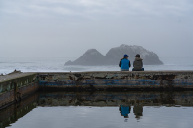 Catching up at Sutro Baths