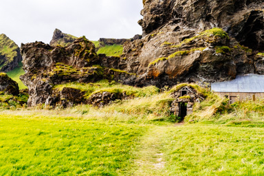 Buildings in a hillside III