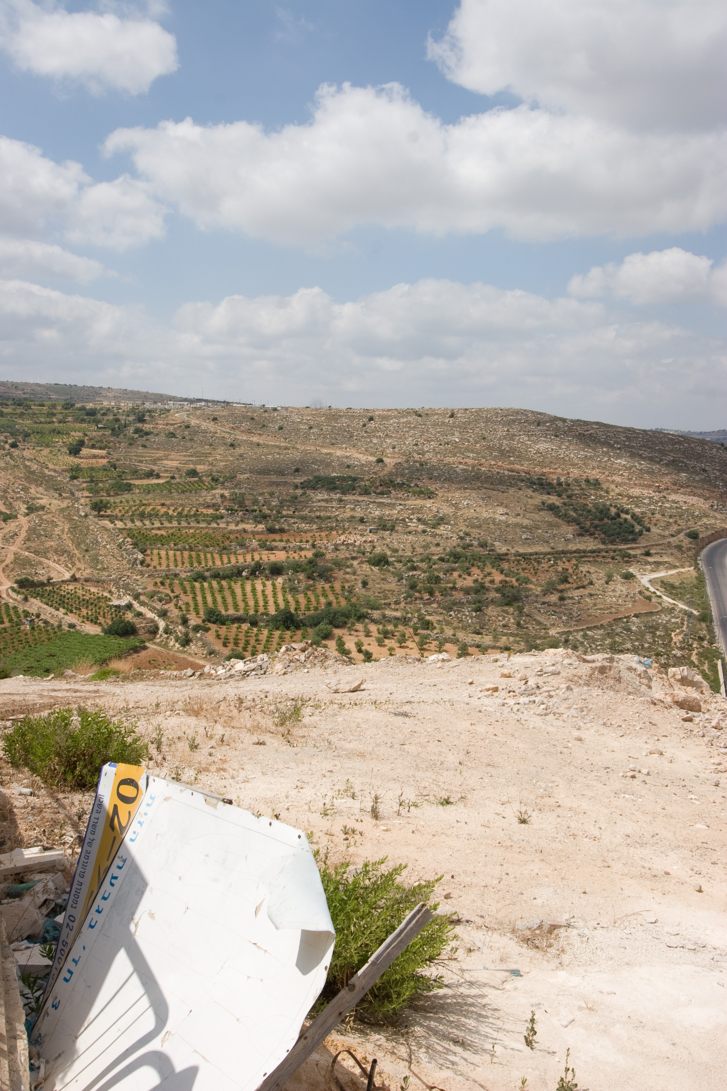 View of a winery from the Jewish settlement of Efrat in the West Bank