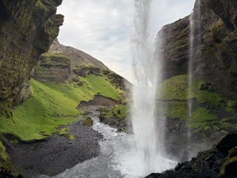 Behind Kvernufoss