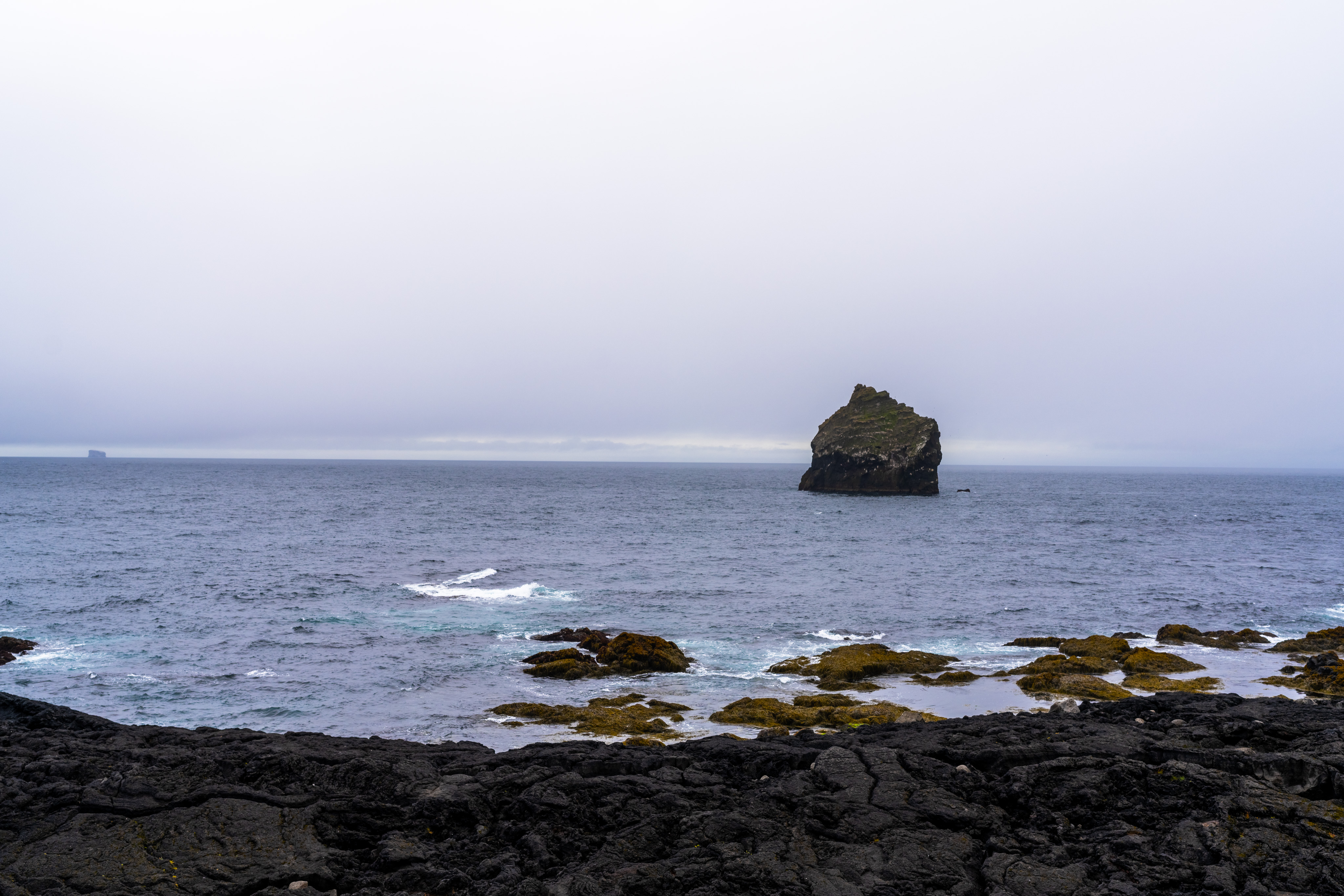 A rock in the sea