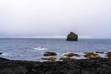 A rock in the sea