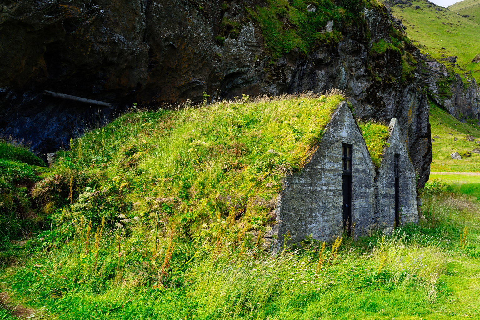 Buildings in a hillside IV
