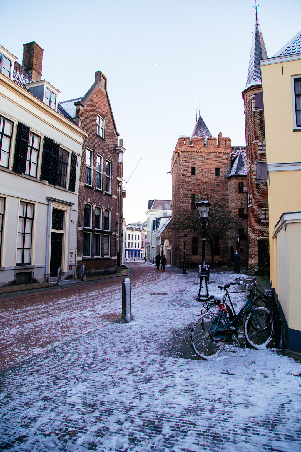 Bikes in the snow