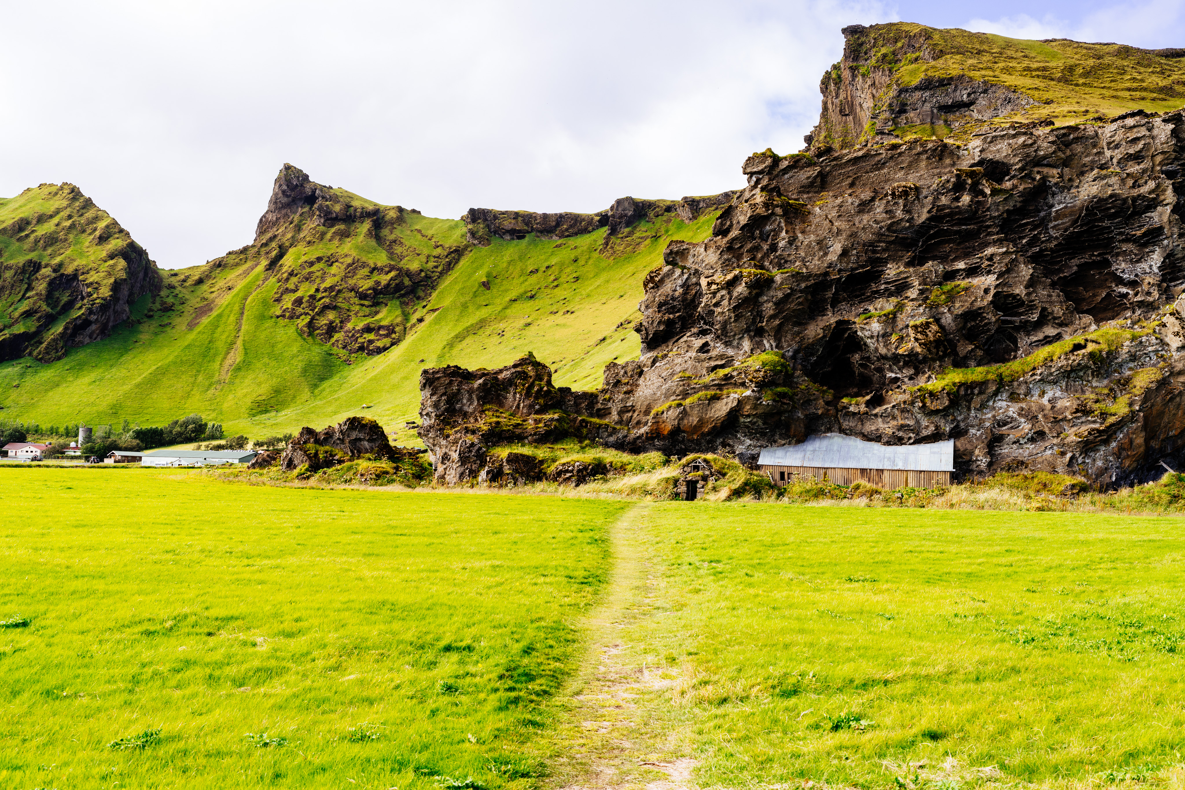 Buildings in a hillside I