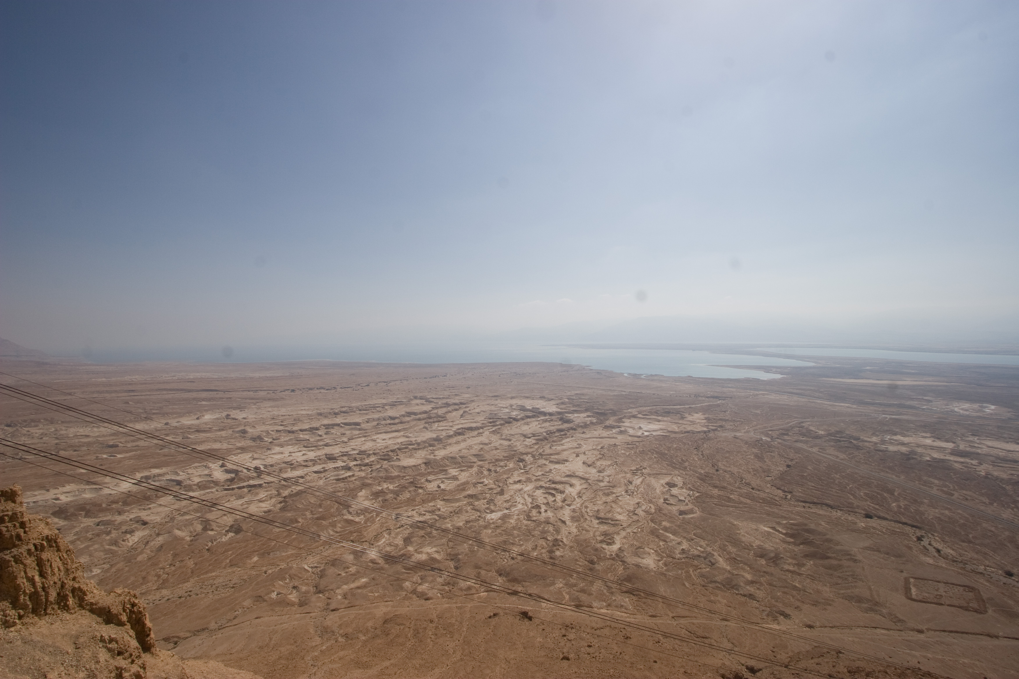 View of the Dead Sea from atop Massada