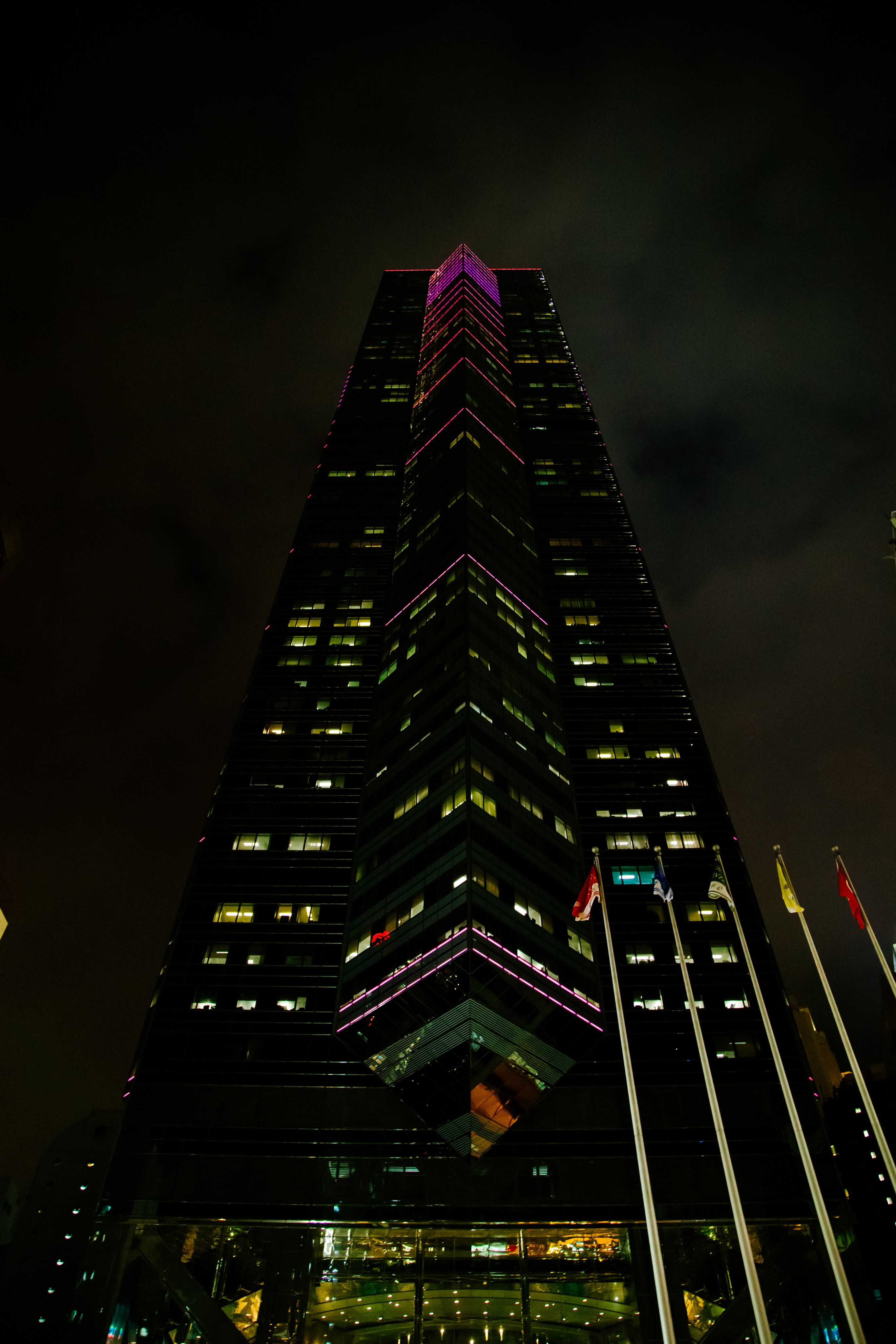 The Centre at night