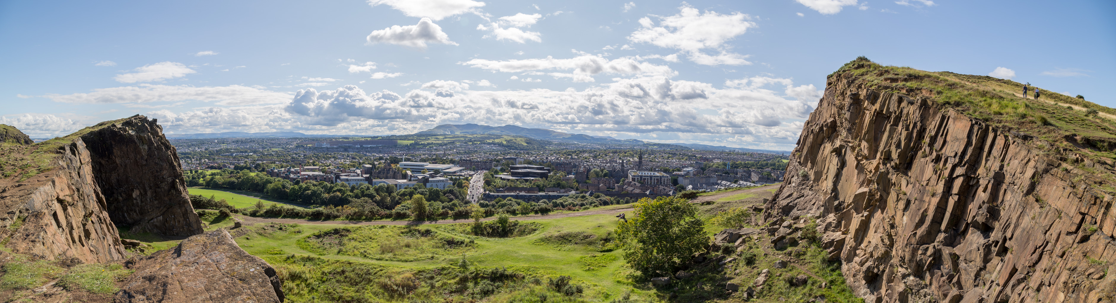 Looking over Edinburgh