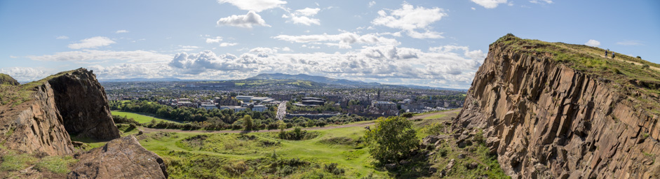 Looking over Edinburgh