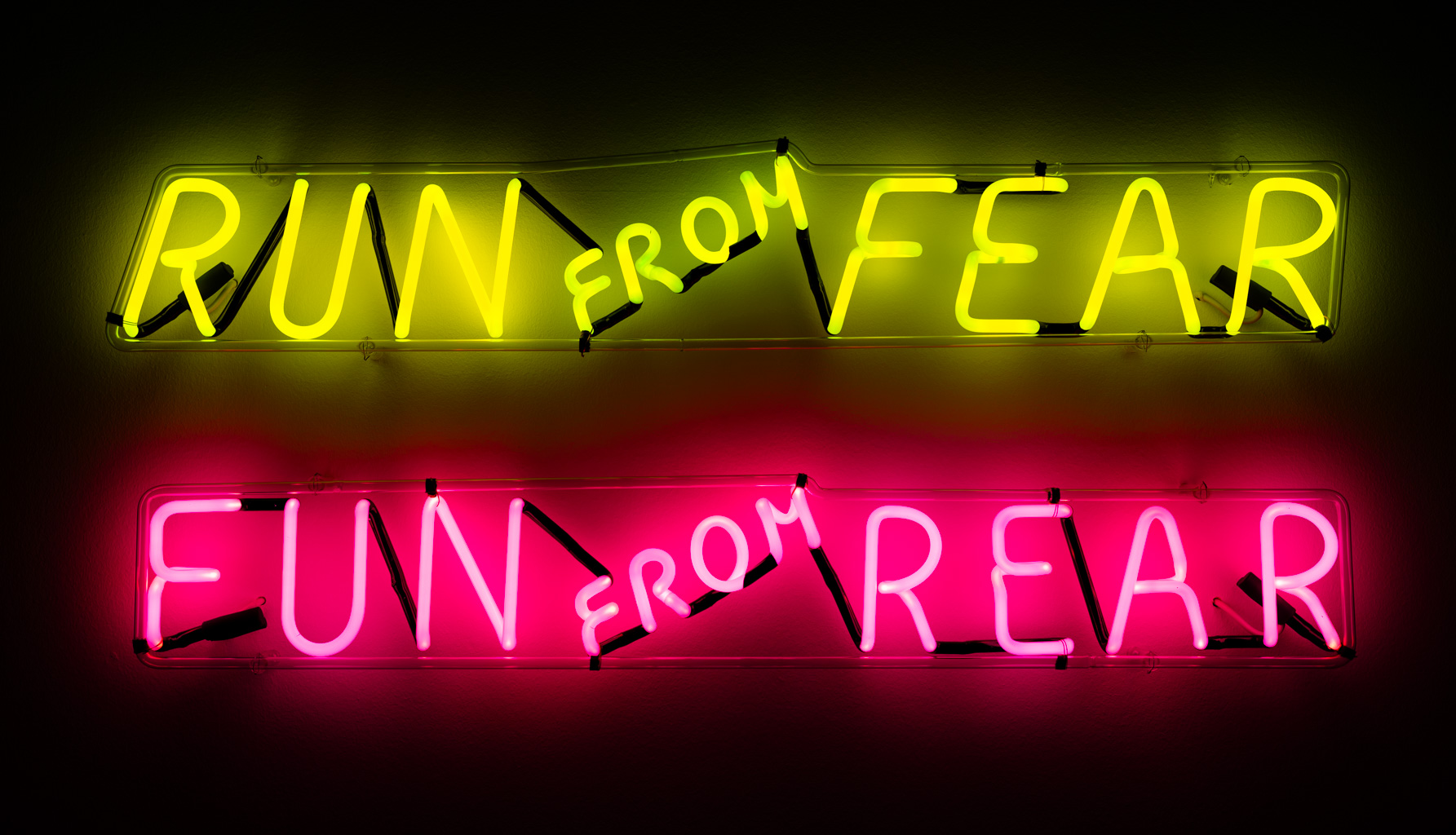 run from fear; fun from rear