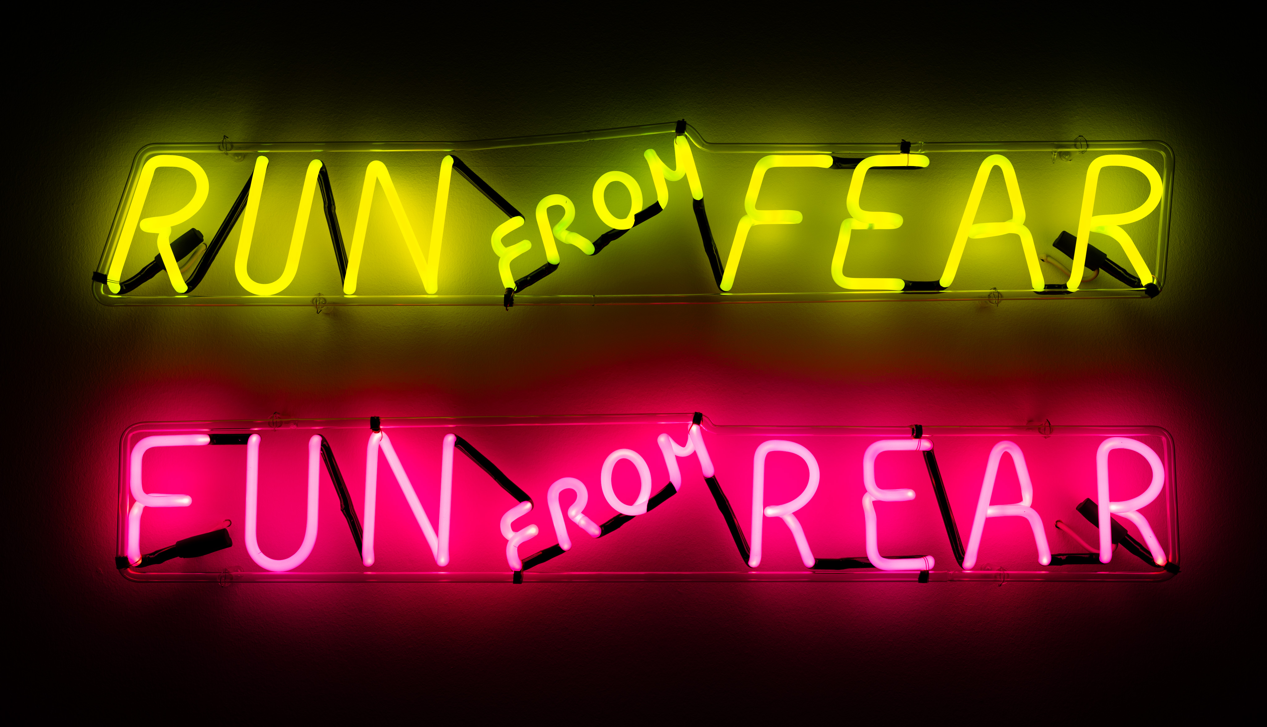 run from fear; fun from rear
