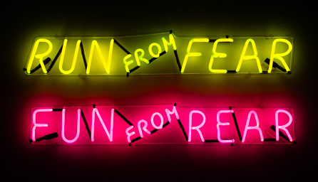 run from fear; fun from rear