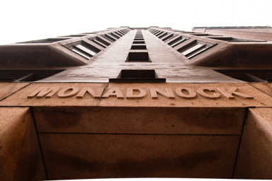 Looking up at the Monadnock
