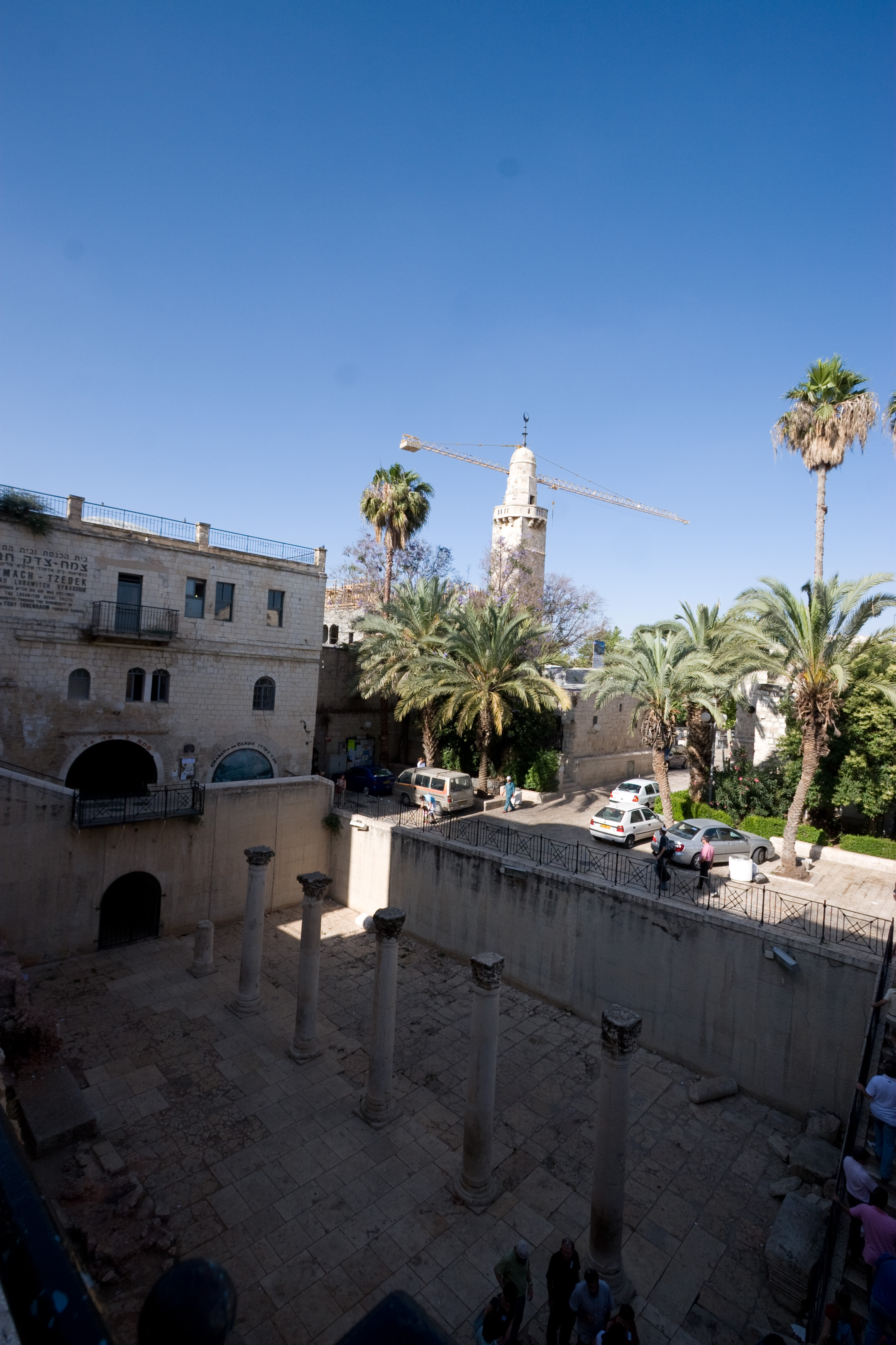 A mosque tower in the old city