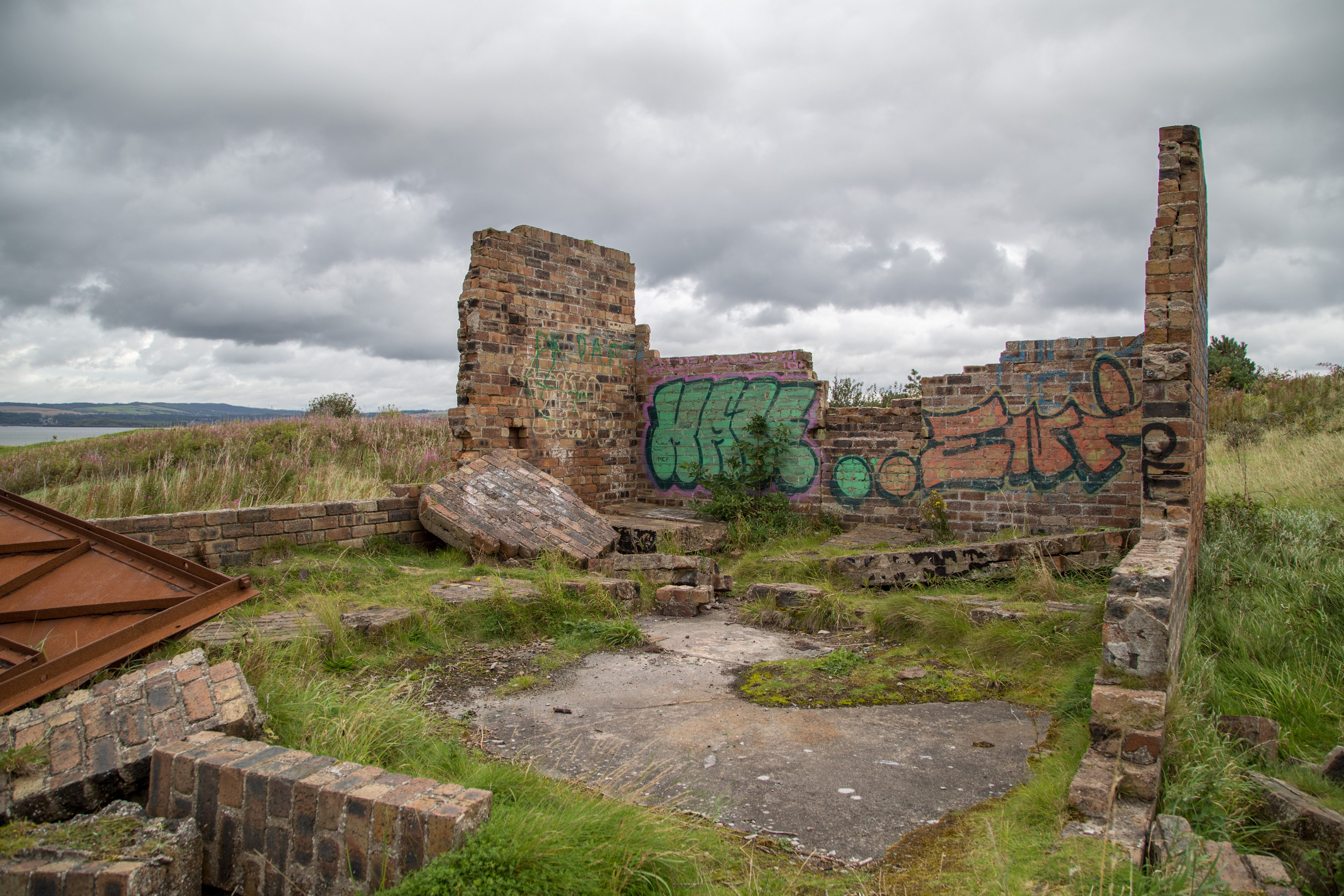 Grafiti, buildings in Cramond