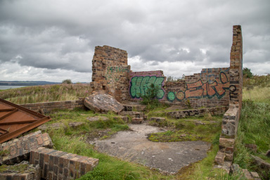 Grafiti, buildings in Cramond
