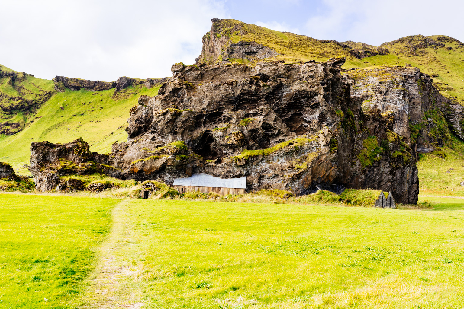 Buildings in a hillside II