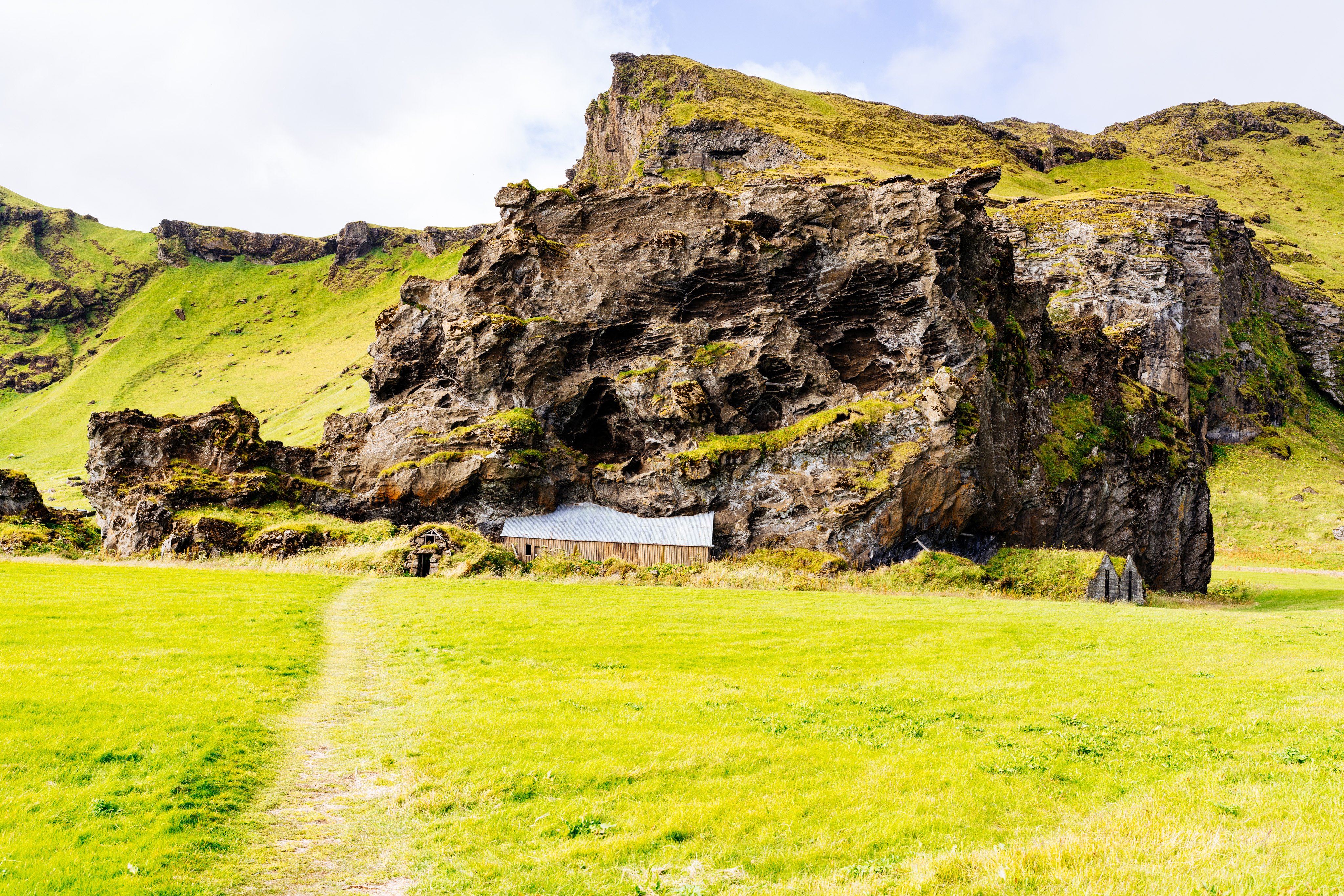 Buildings in a hillside II
